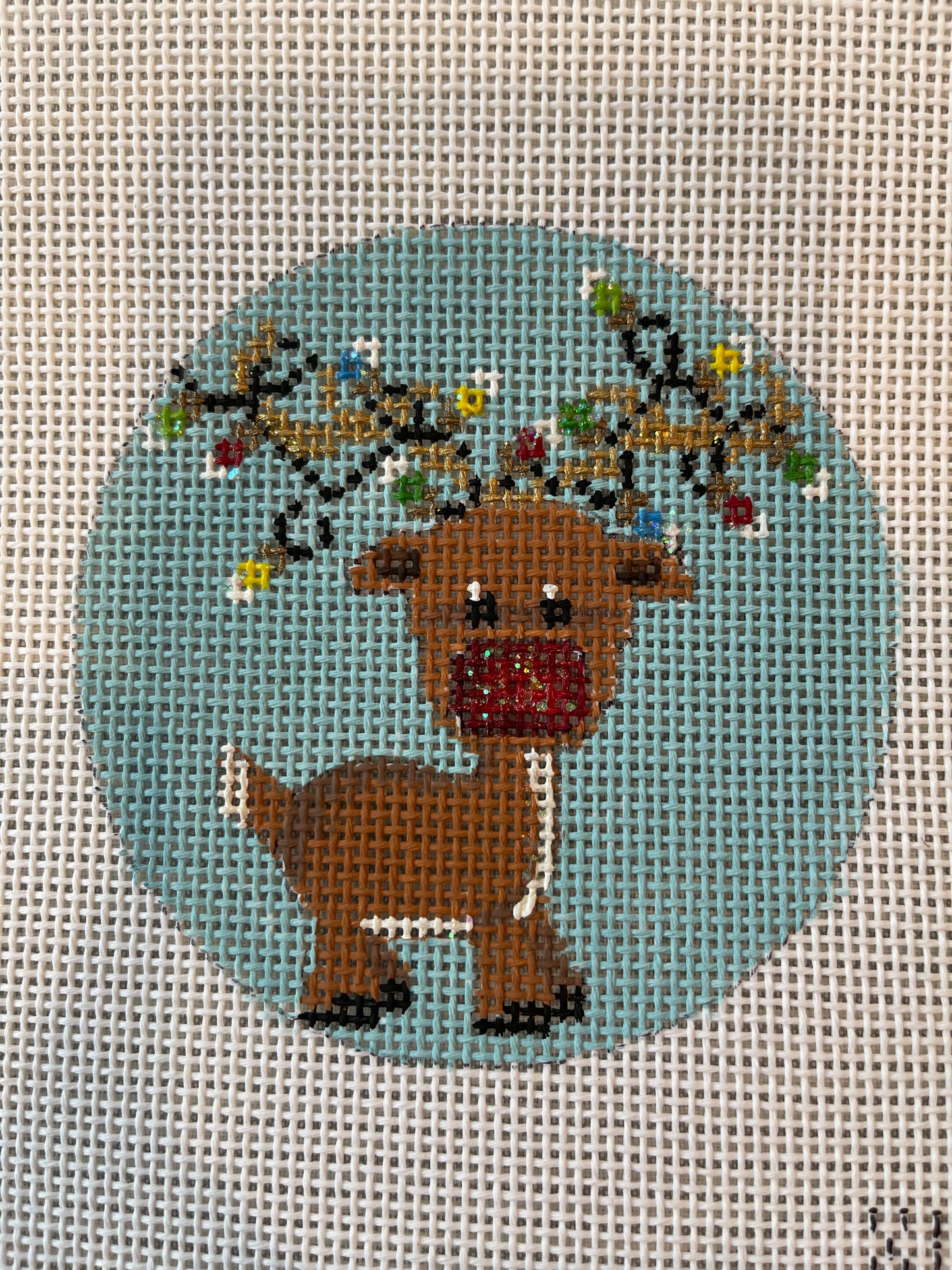 Reindeer Lights Round C-APX199