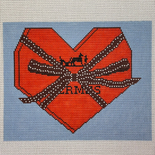 Hermes Heart on Blue   C-MIS Hermes Heart