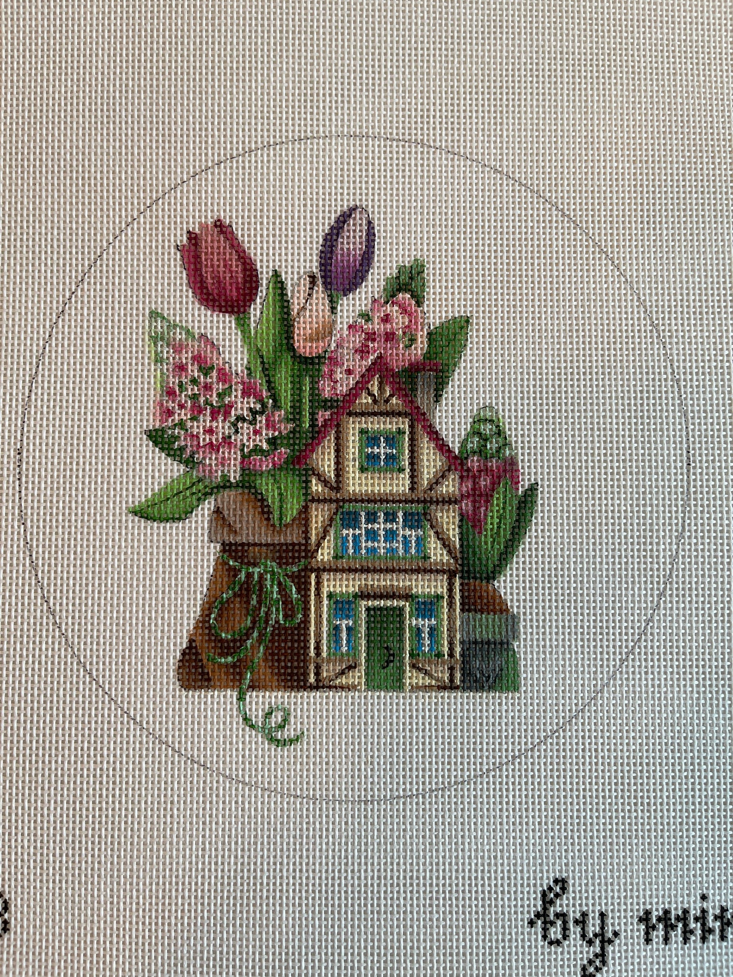 Tulip House Round by Mindy C-LH3