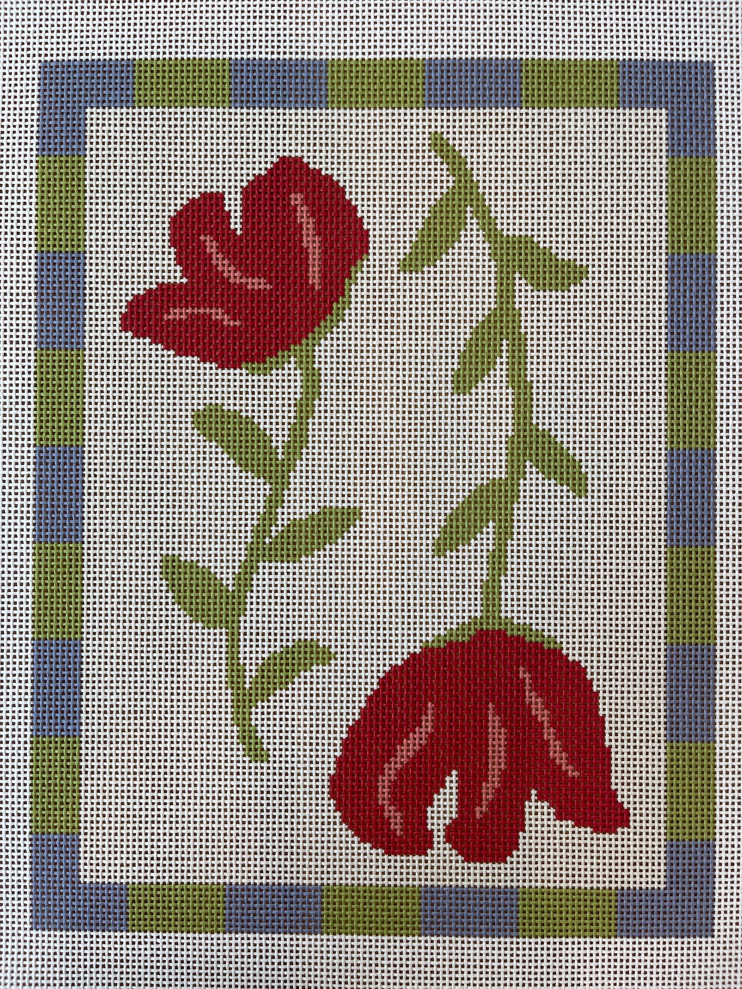 Two Red Tulips Folk Art C-KCD4732