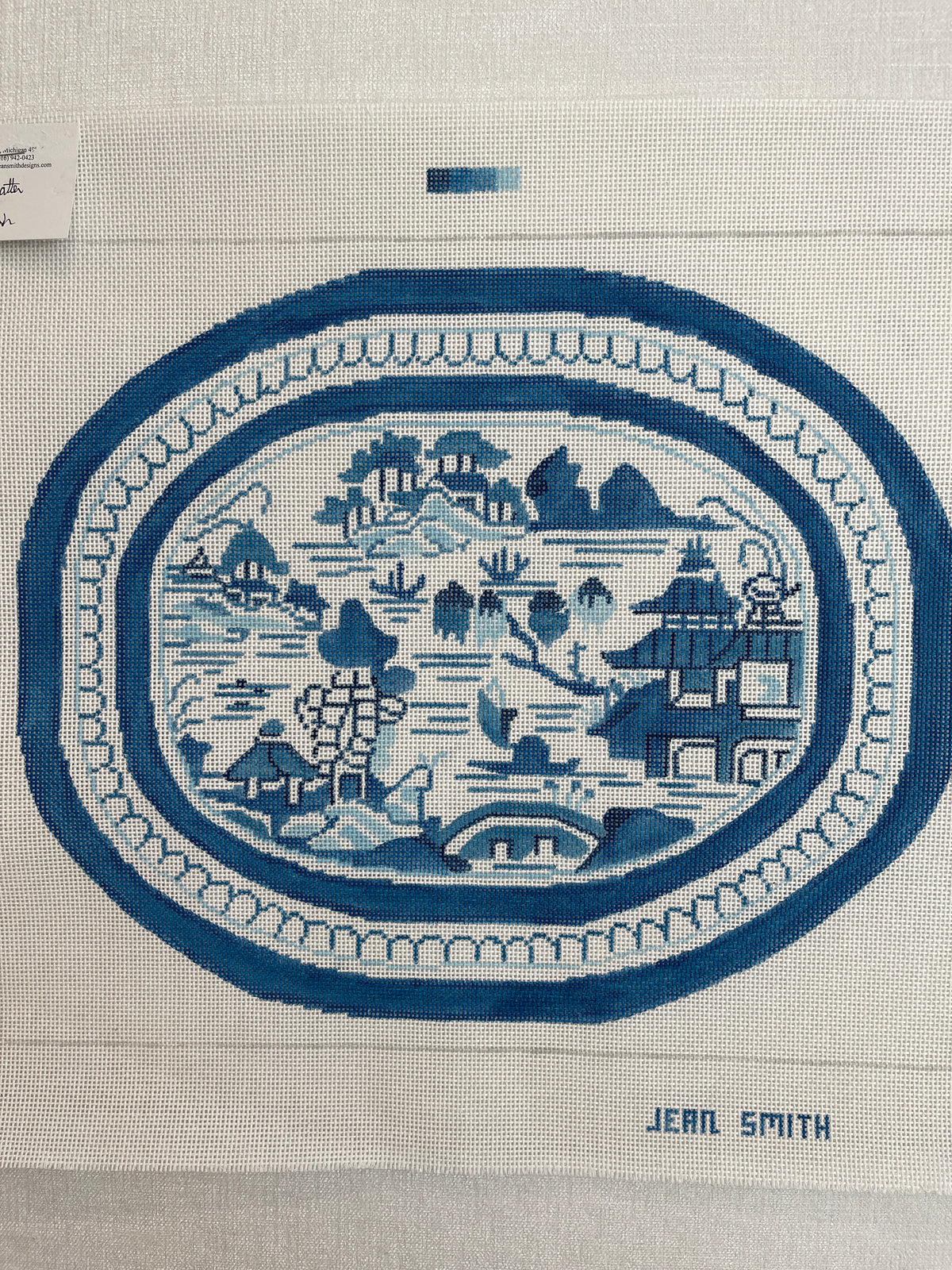 Blue Platter Oval C-JSD69F