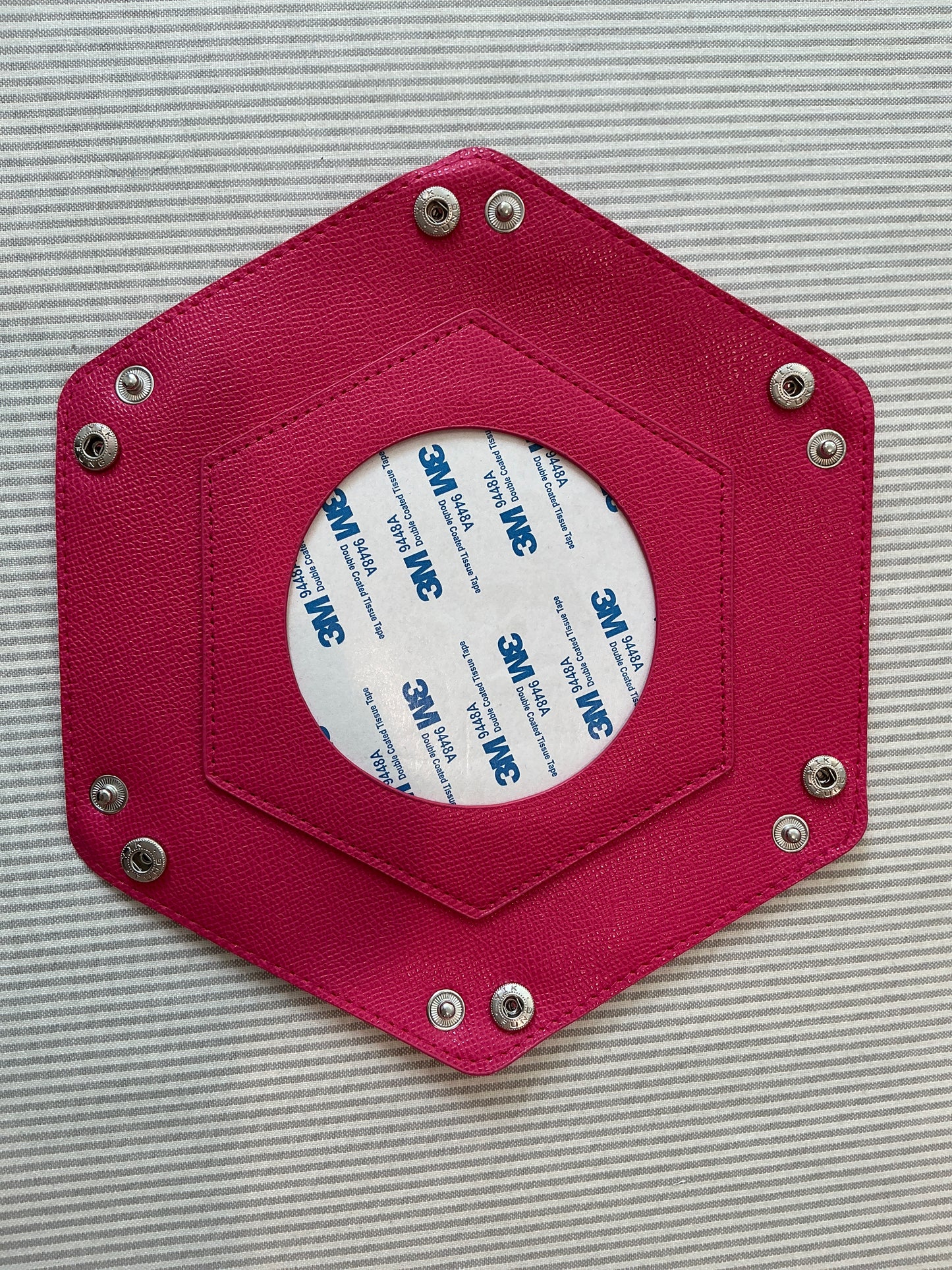 Self Finishing Leather Snap Tray A-TTSNT hot pink
