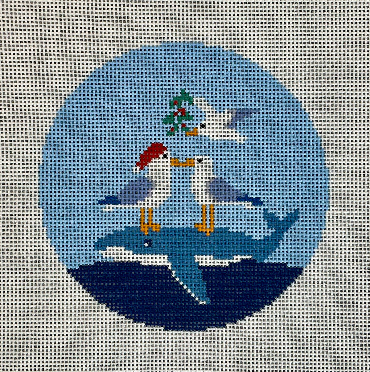 Seagulls Under Mistletoe Round C-FM62