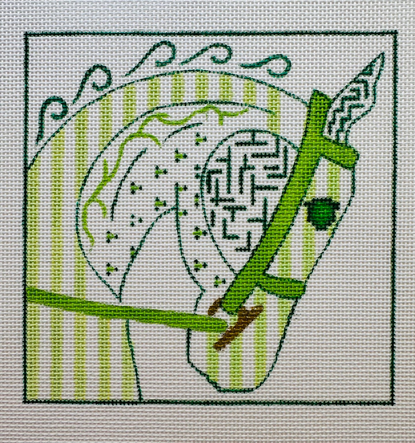 Hermes Horse Head Green C-FD69