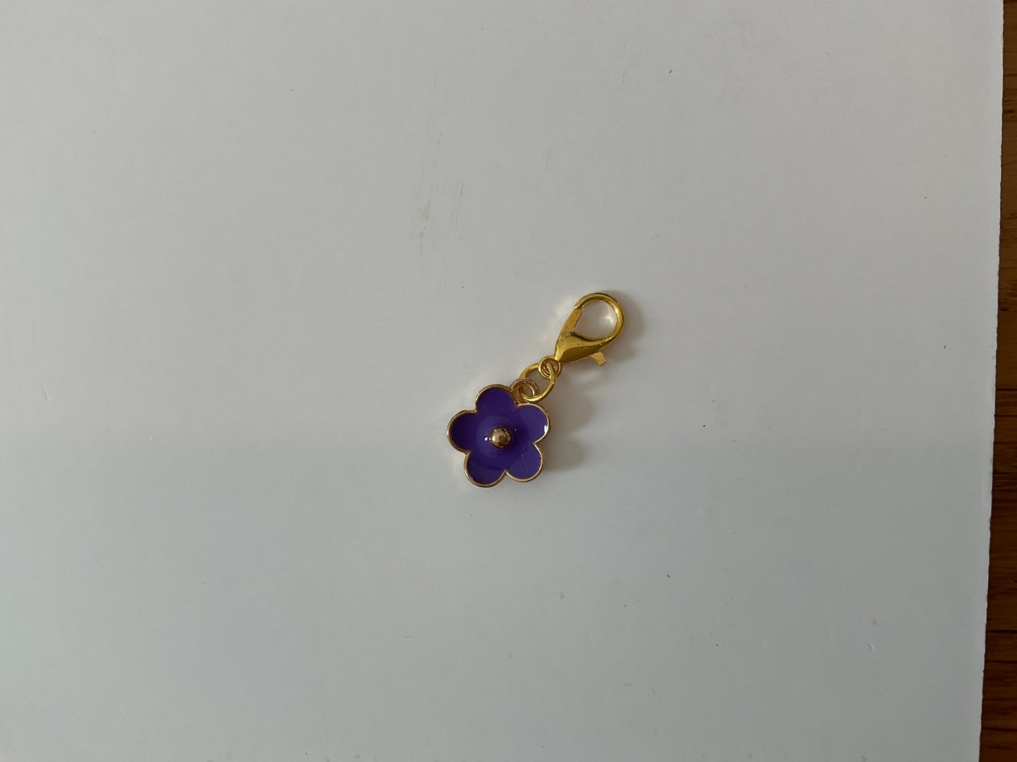 Purple Flower Charm (for Birkin Canvas)