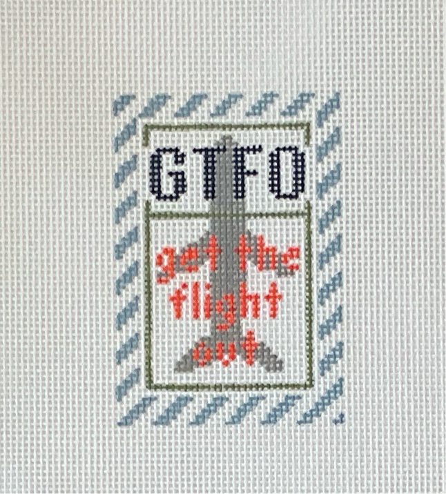 Get the Flight Out Luggage Tag Insert C-RBGTFOB