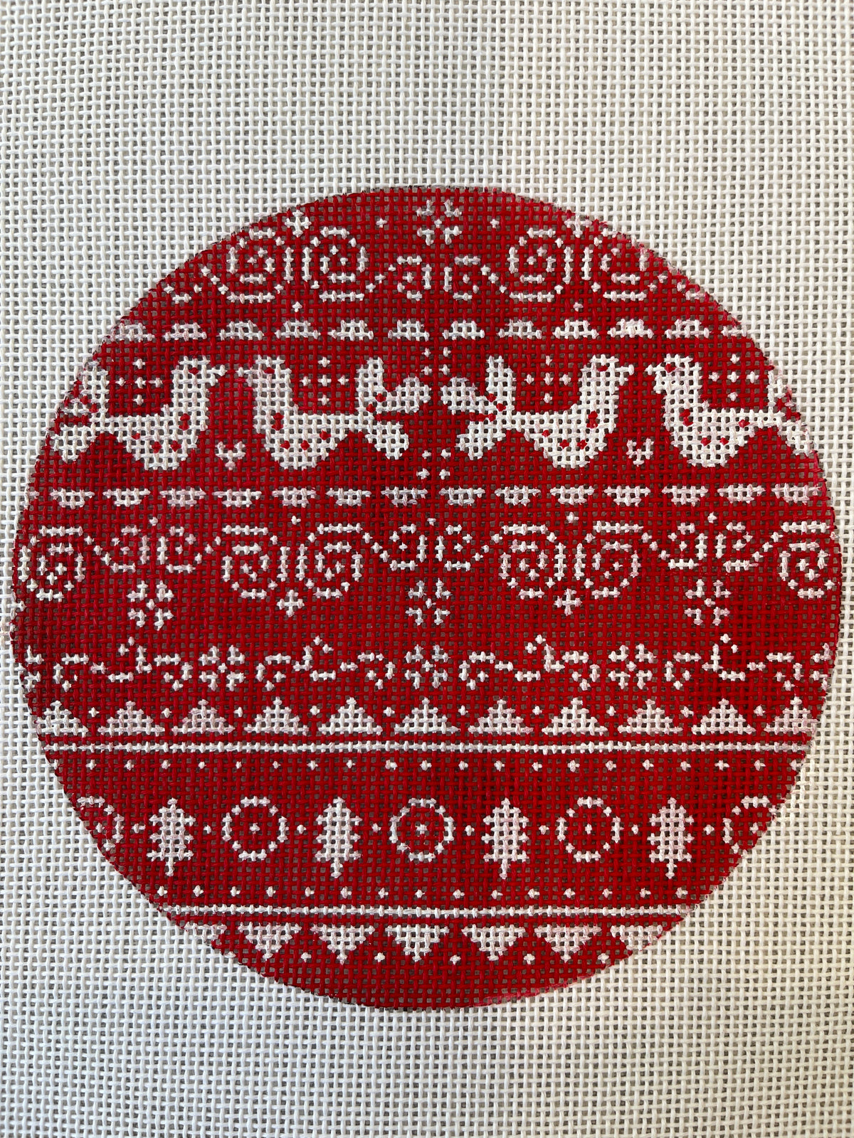 Red and White Bird Round TS-XO260B
