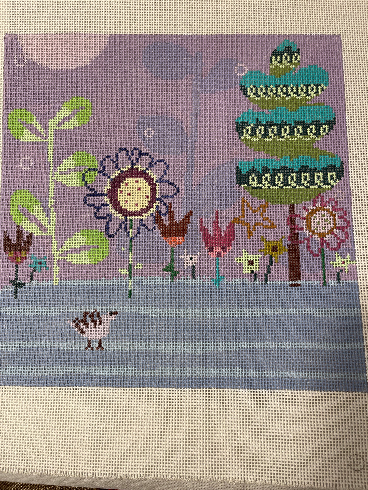 Flowers on Purple C-BOFAS703