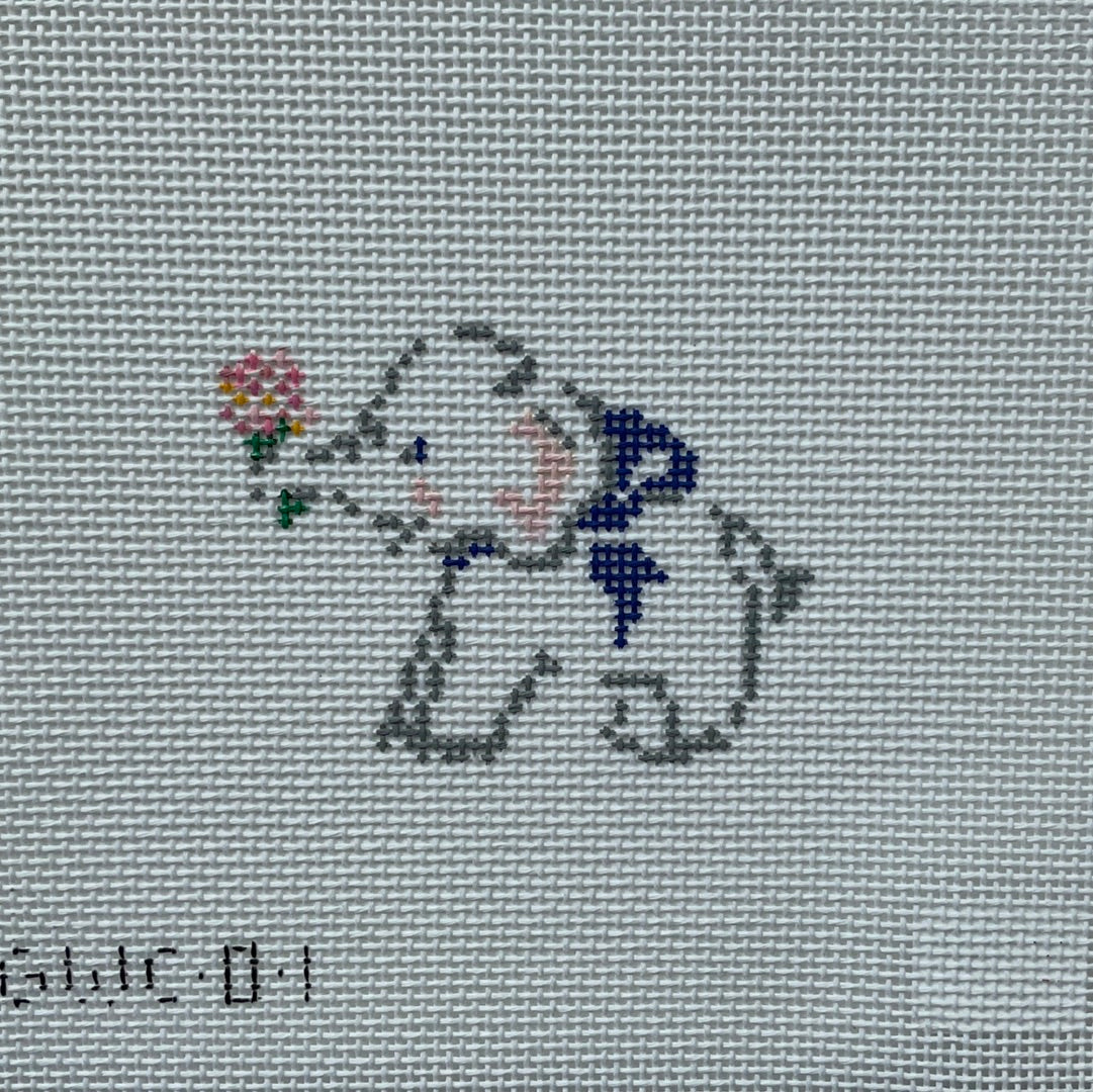 Baby Elephant wih Flower C-GWC01