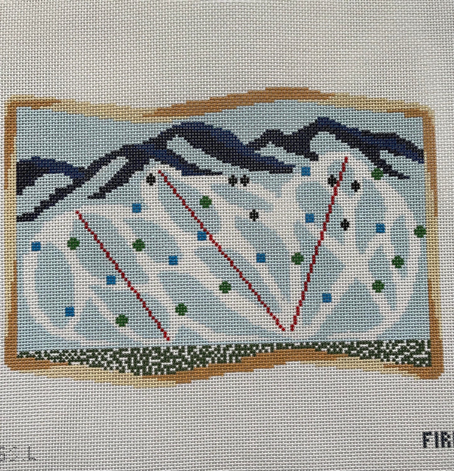Ski Trail Map Large C-FI065SL
