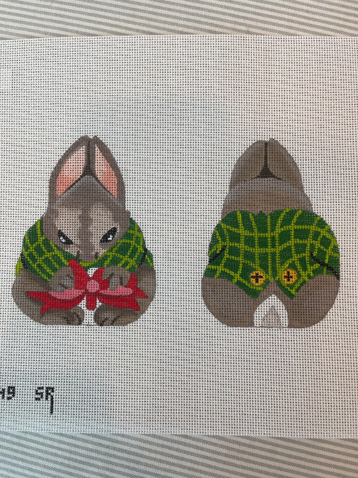 Two-sided Bunny in Green Coat C-SRBE0849