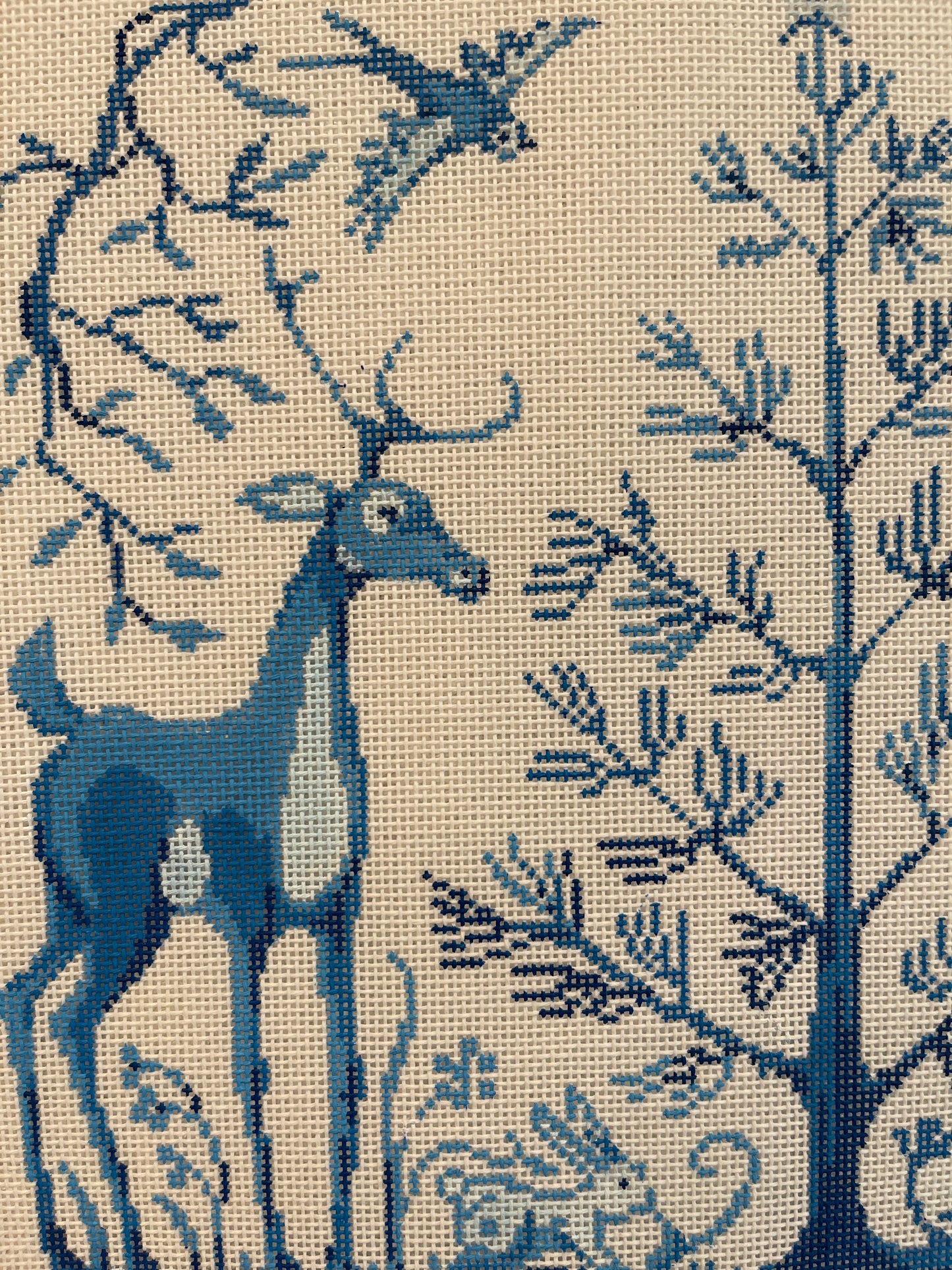 Blue and White Deer with Friends C-AT207