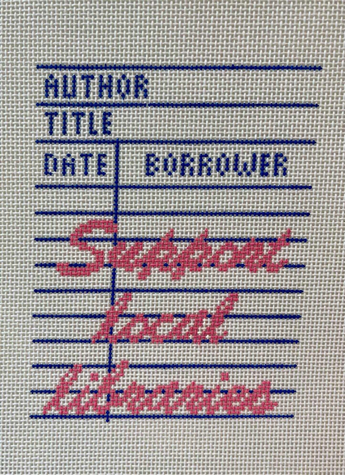 Library Checkout Card C-TBC64