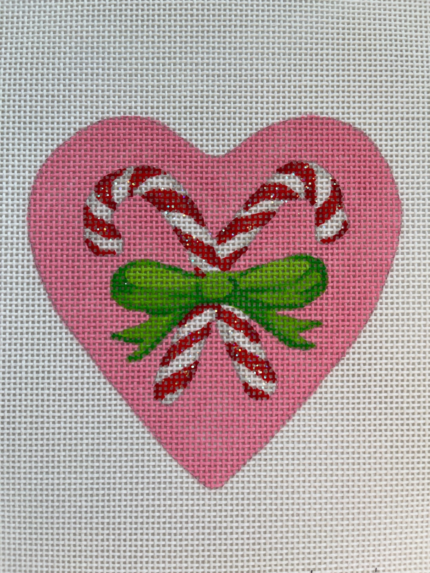 Candy Canes Heart-shaped Snow globe Ornament C-KDXMD23