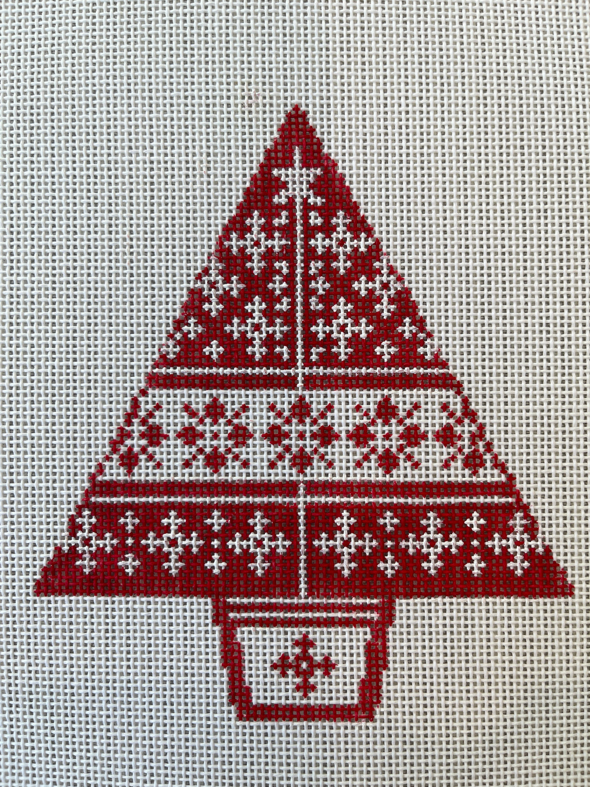 Red and White Tree with Snowflakes TS-XO260C