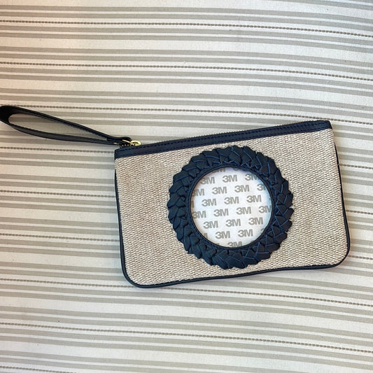 Canvas Clutch with Wristlet leather pouch A-PE-CLJC Navy