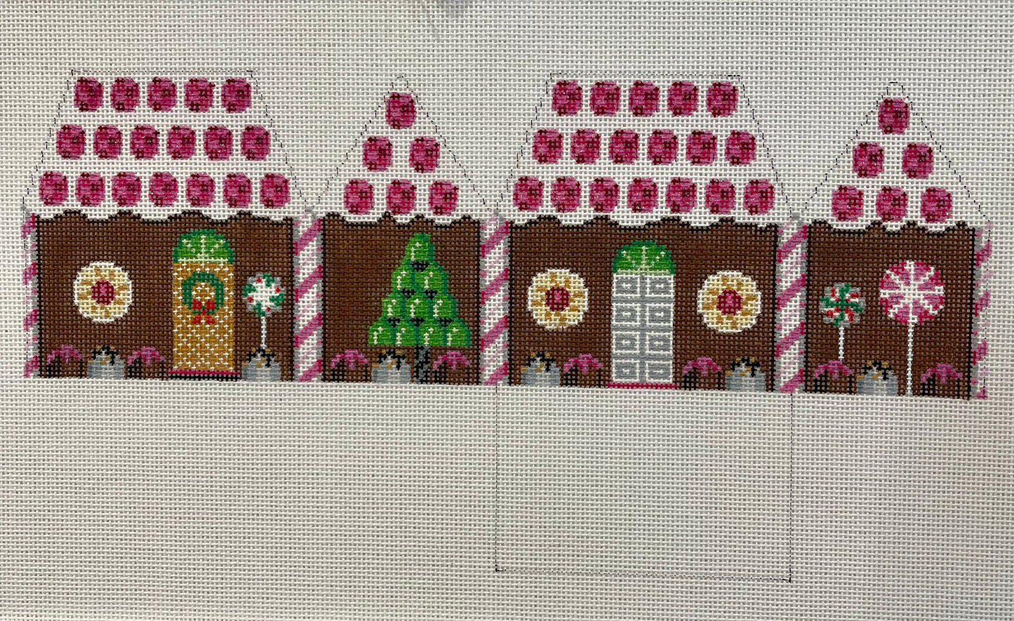 Small 3-D Gingerbread House with Chocolate and Raspberries C-SR5242