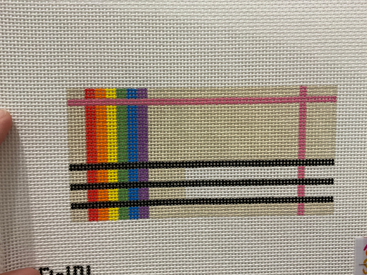 Rainbow on Plaid Insert C-MD101