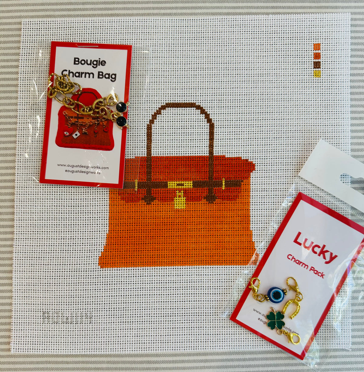 Orange Bougie Bag with Lucky Charm Pack C-ADW114