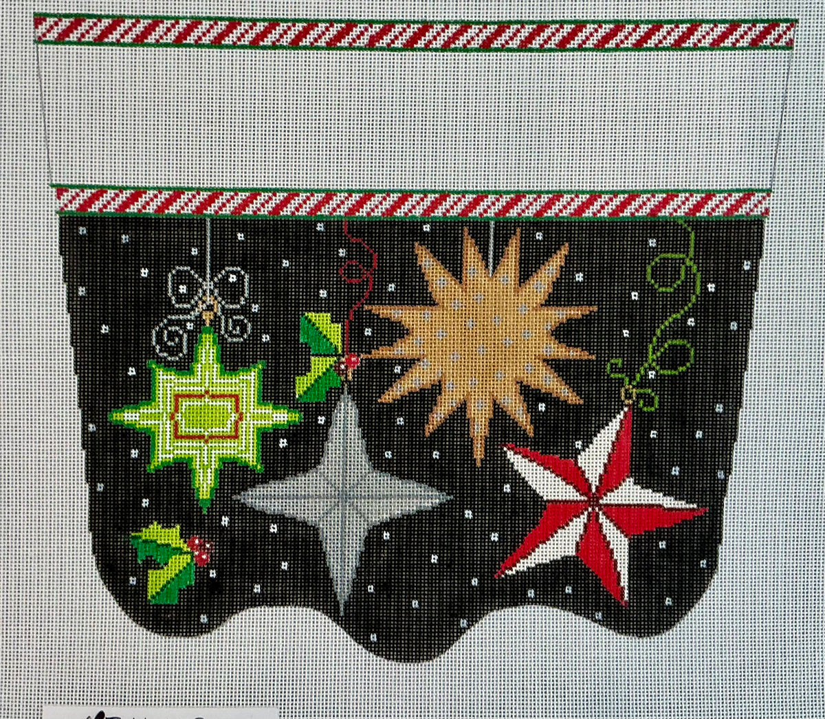 Star Ornaments Stocking Cuff C-TSXC29