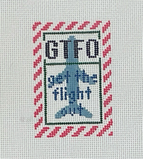 Get the Flight Out Luggage Tag Insert C-RBGTFOP