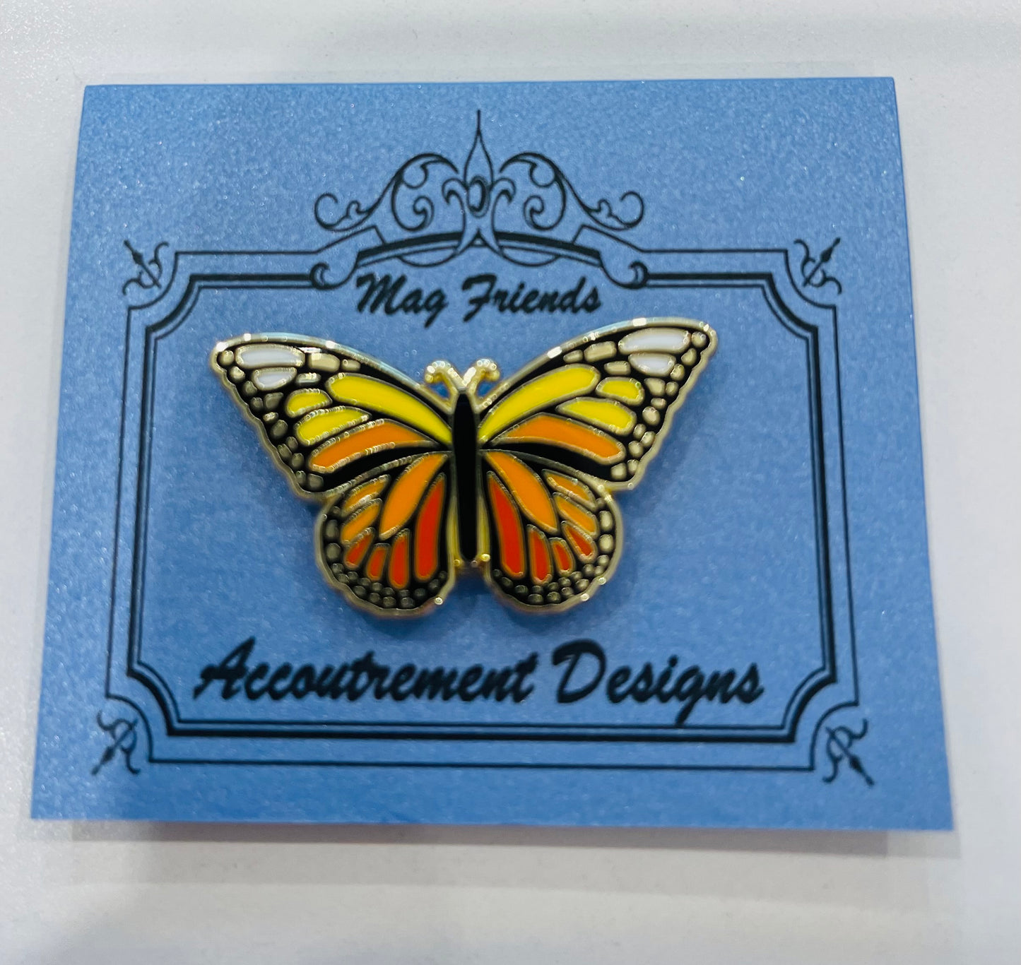Butterfly Orange Needle Minder A-ADorangeBF