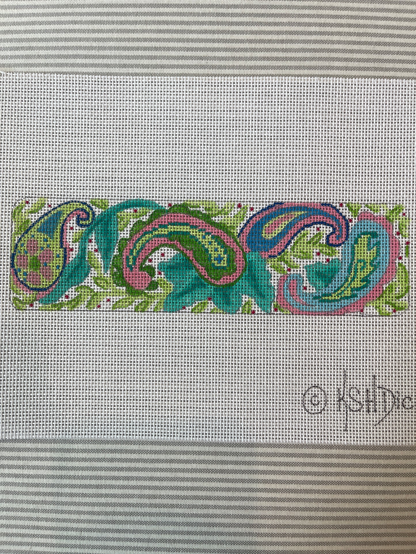 Green Paisley Bracelet C-CU35