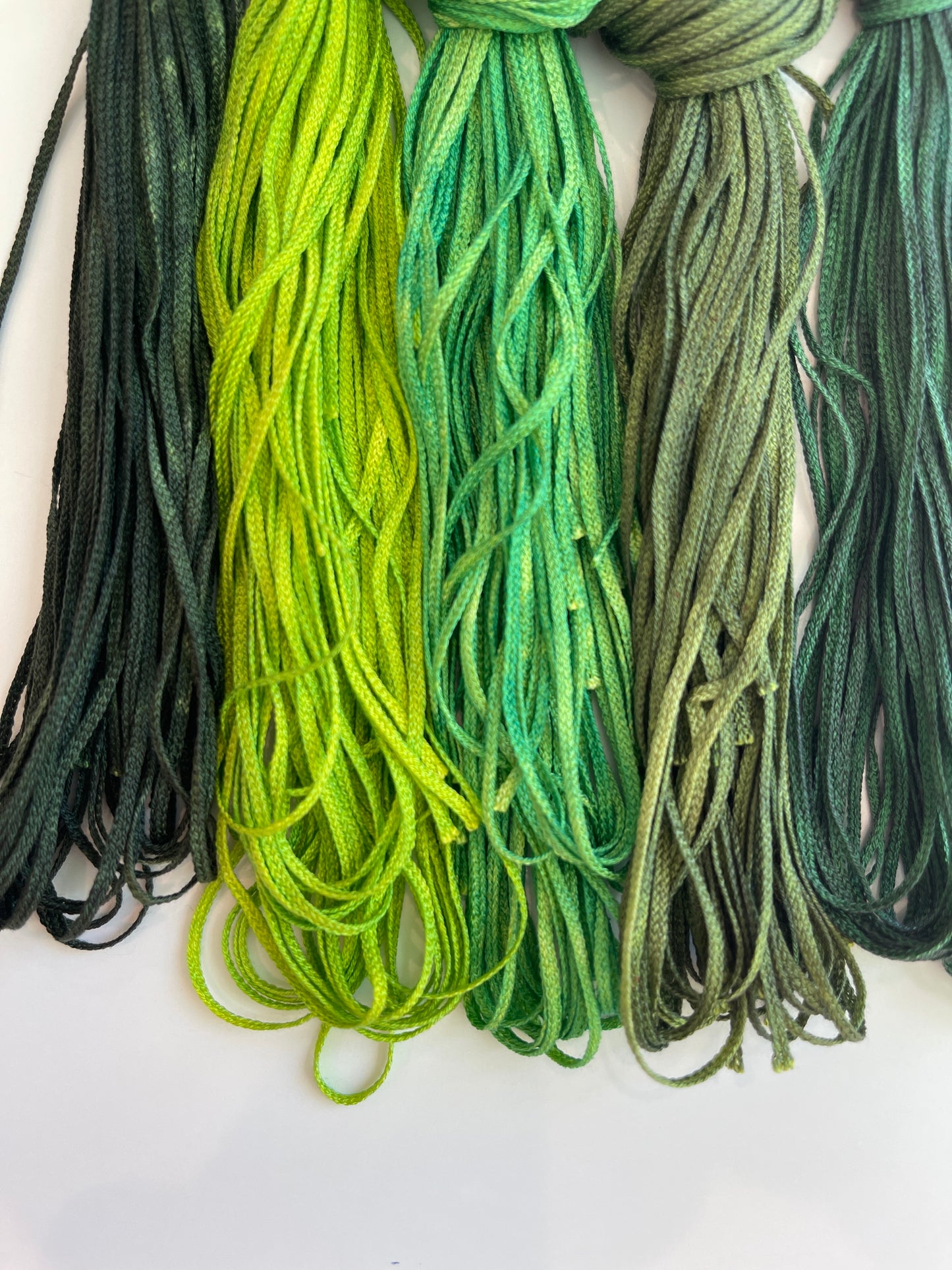 Arboretum Greens Soie Tisée Bundle of 5 F-SRFstgreen