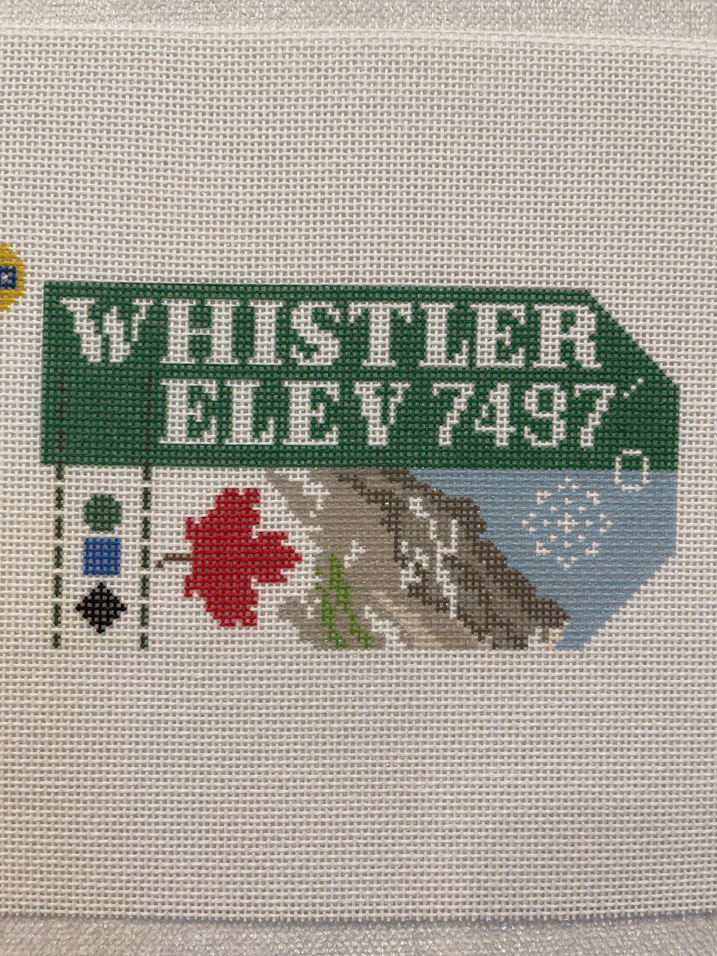 Whistler Retro Travel Tag C-HNWSTLR