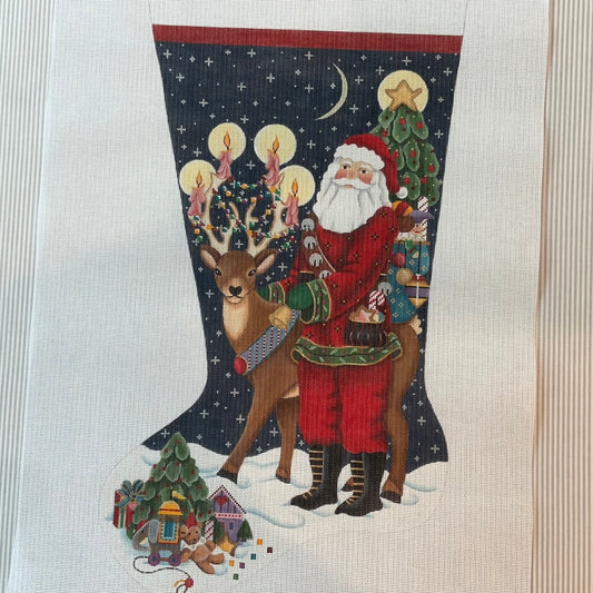 Reindeer with Santa Stocking C-MS2339
