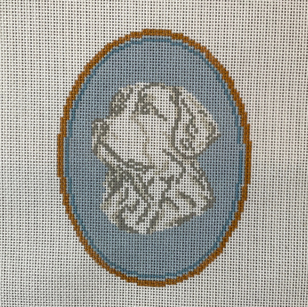 Bernese Mountain Dog Cameo in Blue C-RS222