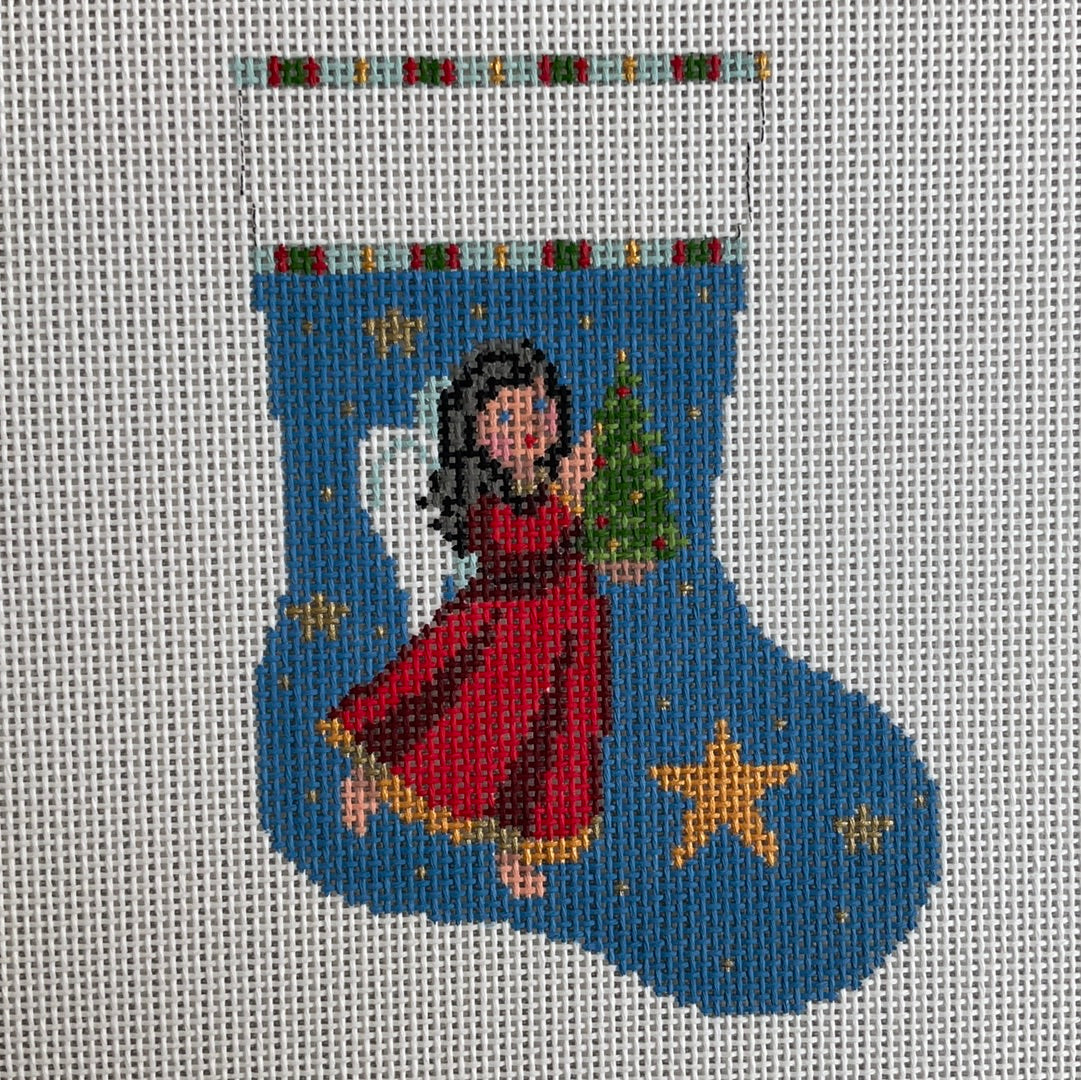 Angel in Red Dress Mini Stocking C-SR5416