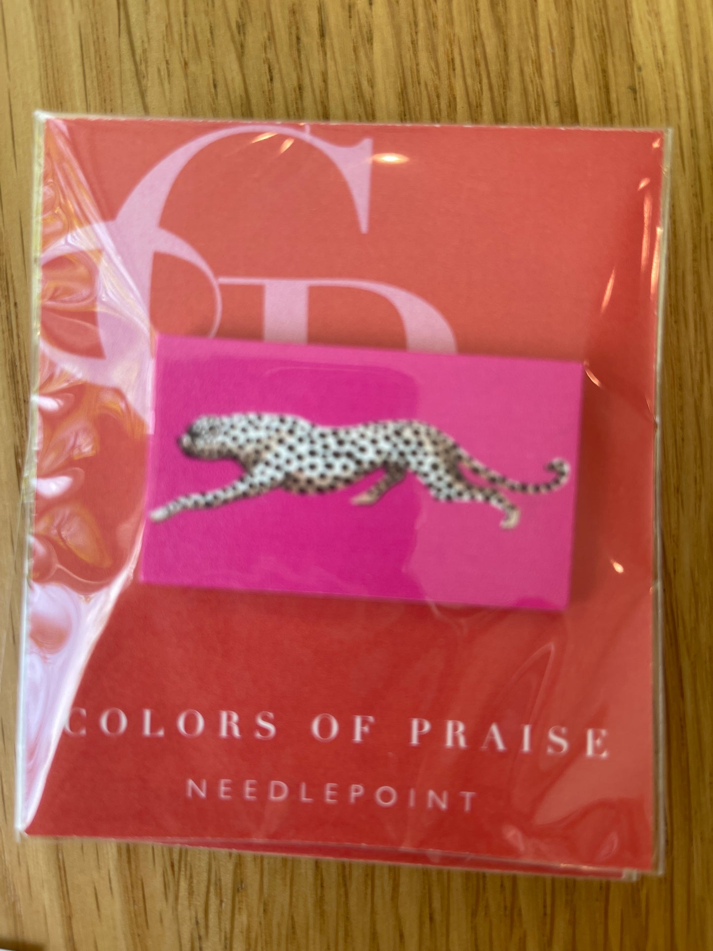 Leopard on Pink NeedleMinder A-COPleopardNM