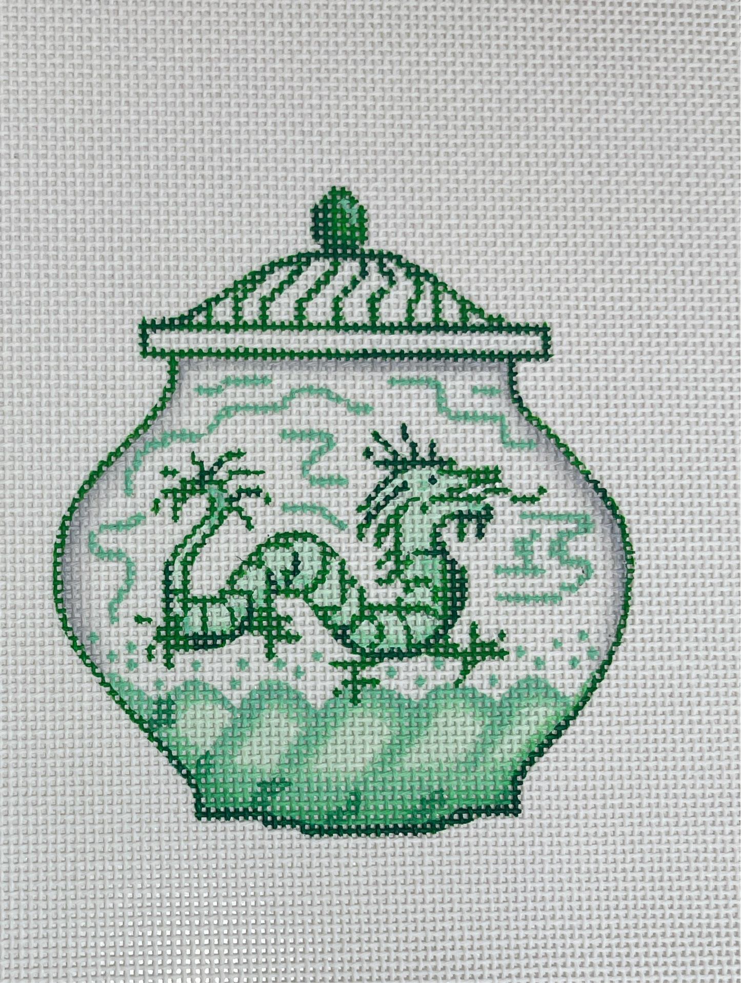 Green Ginger Jar with Dragon C-OM337