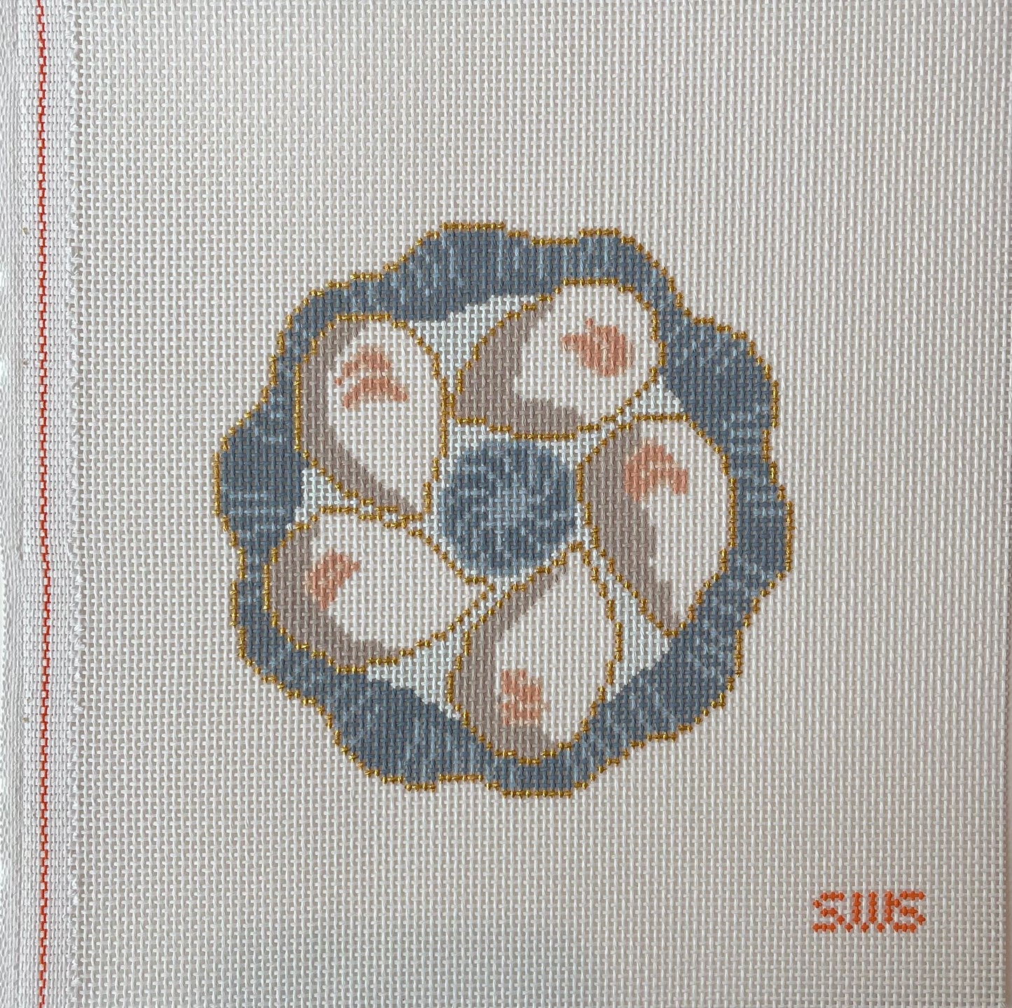 Curved Blue Oyster Plate C-SWS4003