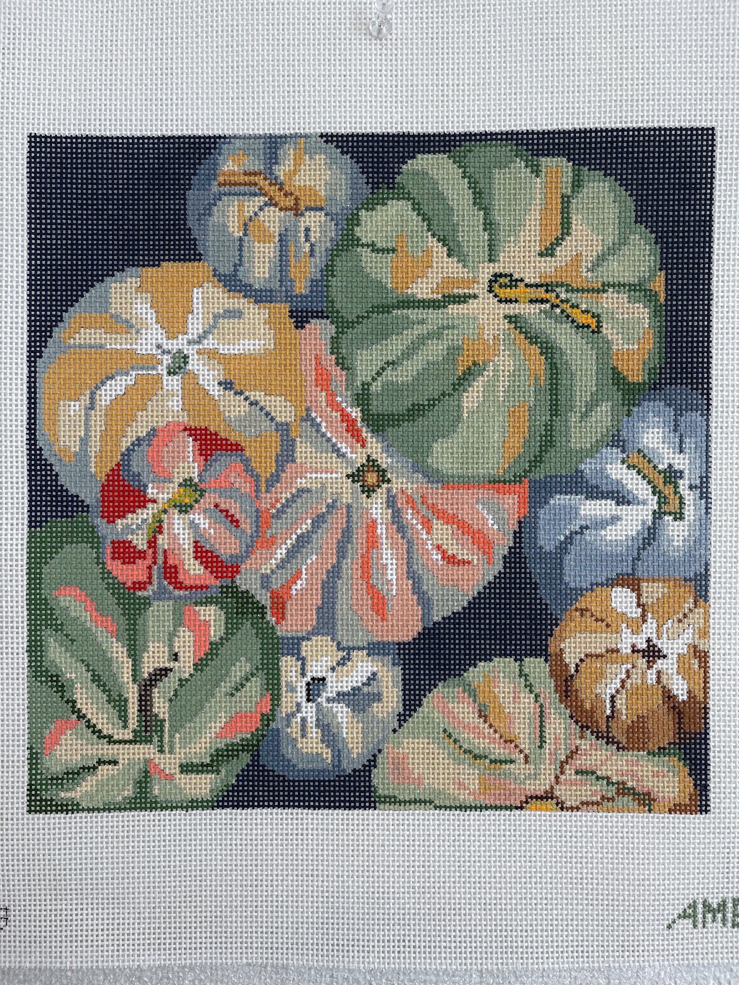 Tumbling Pumpkins 10” square