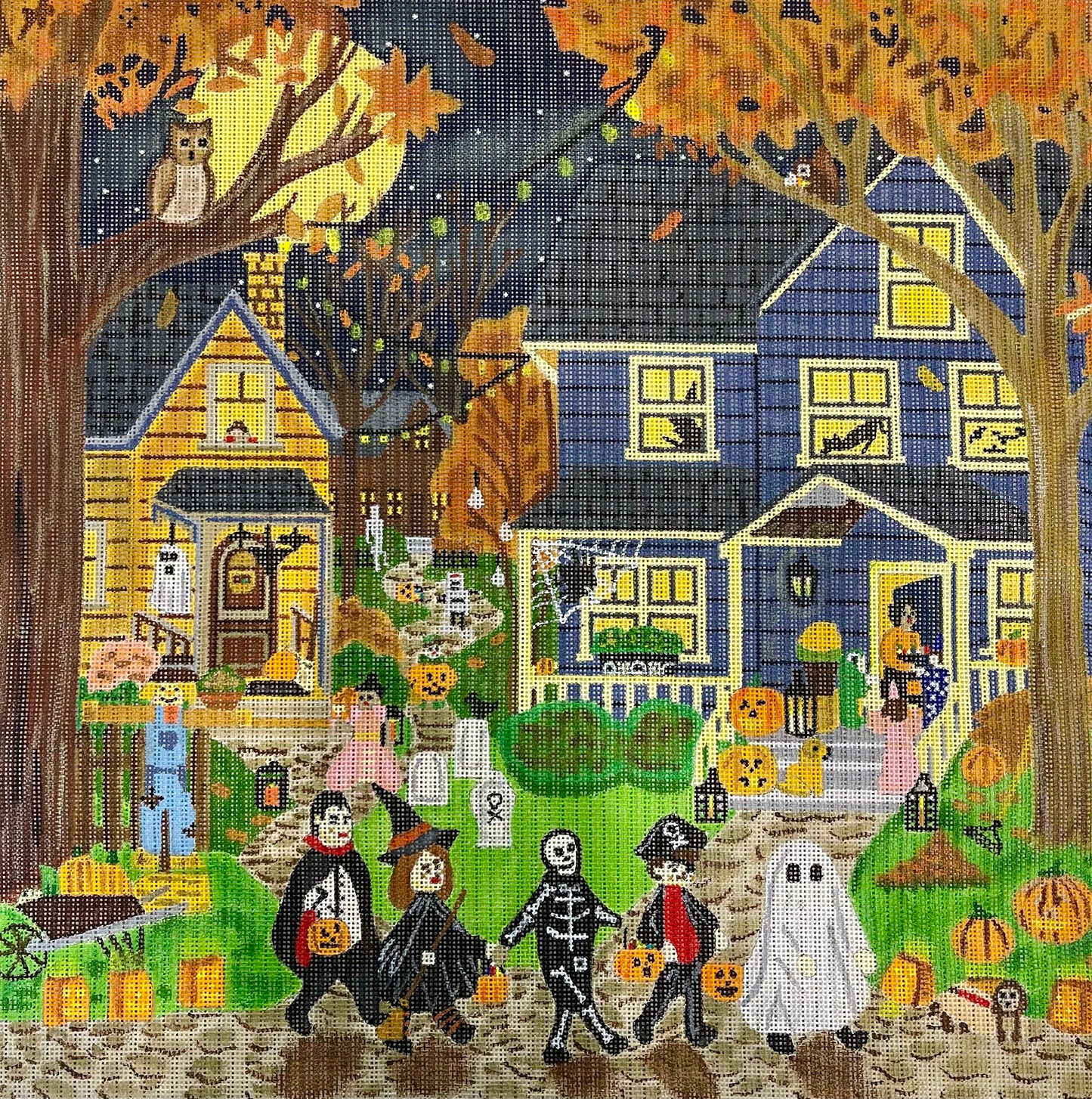 Halloween Trick or Treaters Scene C-AJPL01