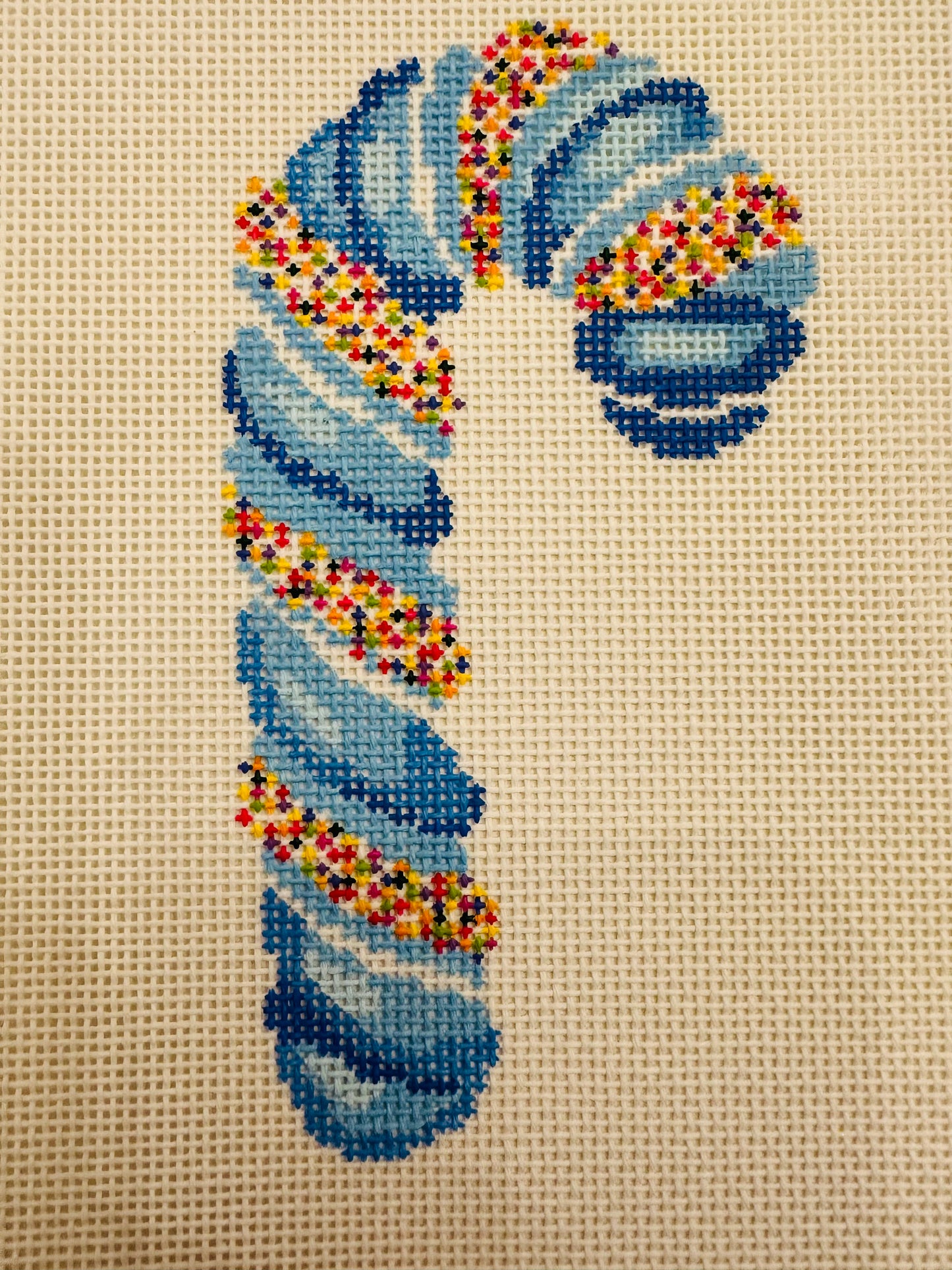 Blue Sprinkle Candy Cane C-BPC22243