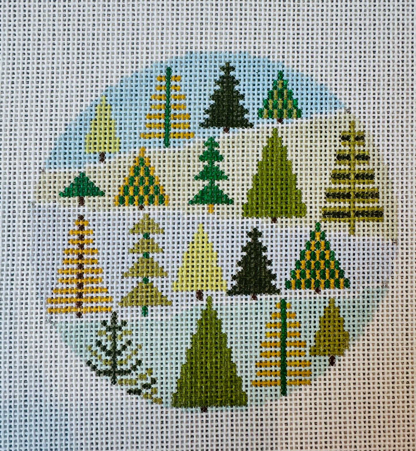 Many Trees 4” Round C-DS0144