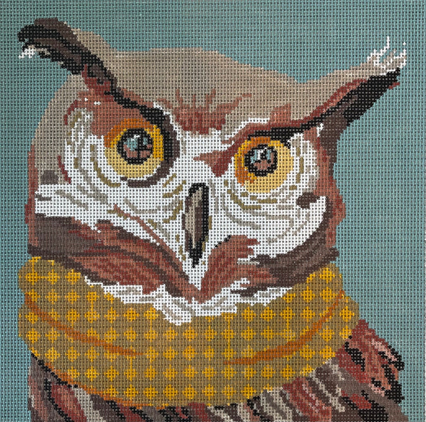 Owl on Teal C-ASIT311