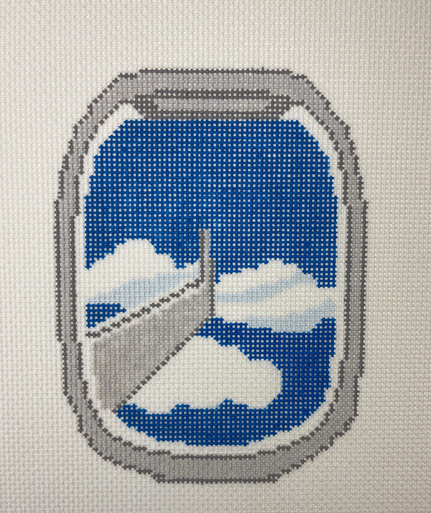Airplane Window with Clouds C-KTGK10