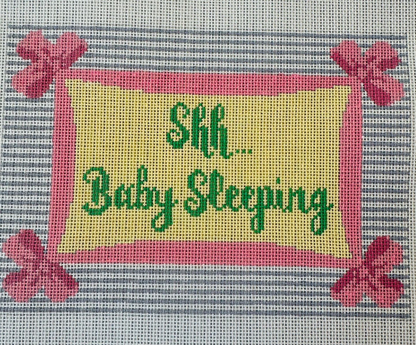 Baby Sleeping with Pink Bows C-APBH16