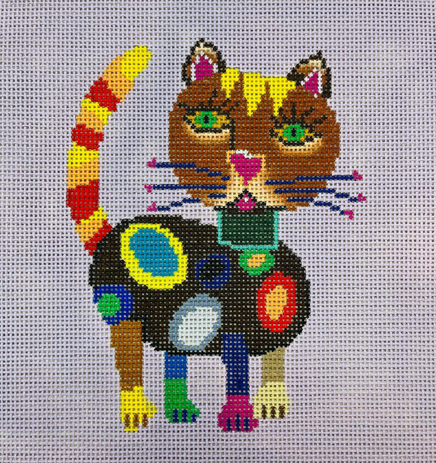 Spotted Cat on Lavendar C-PM11740