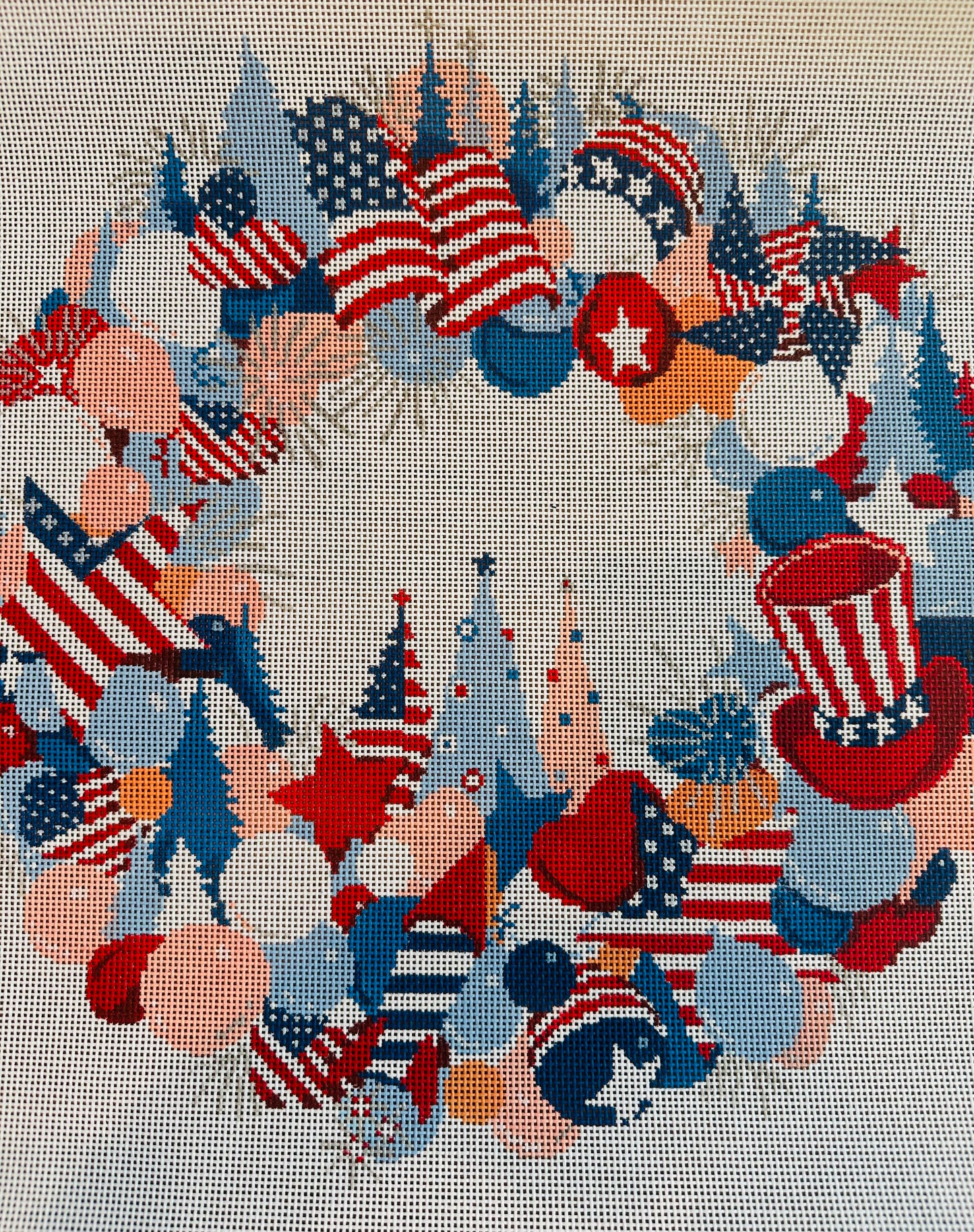 July 4th Wreath 13M 16x16” TS-ASIT394