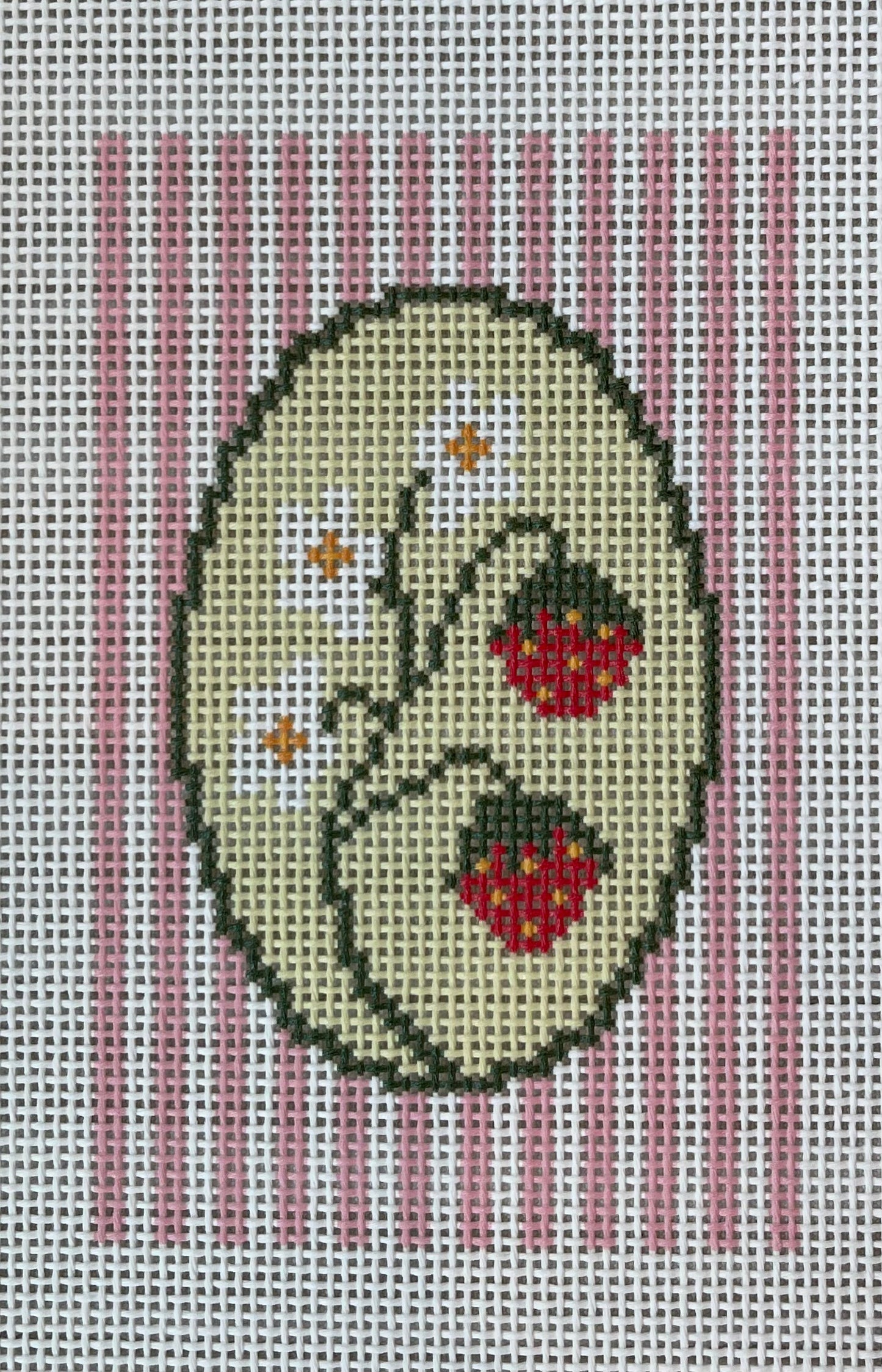 Strawberry Striped Oval C-MA06