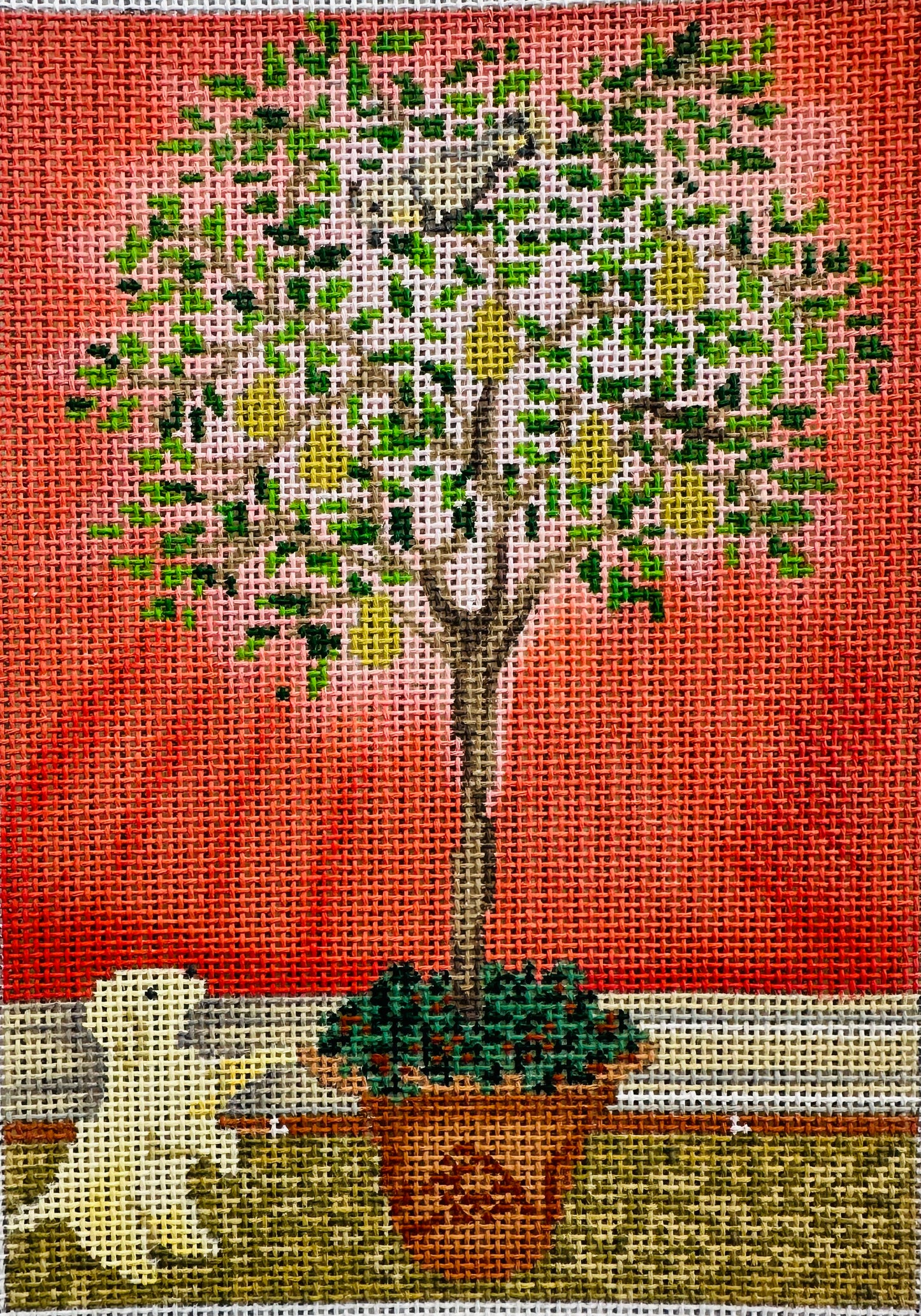 Dog with Lemon Tree C-CBKX008
