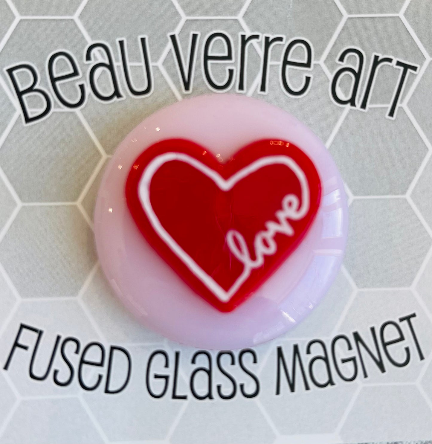 A-BVLHEART Love Heart Beau Verre Needle Minder