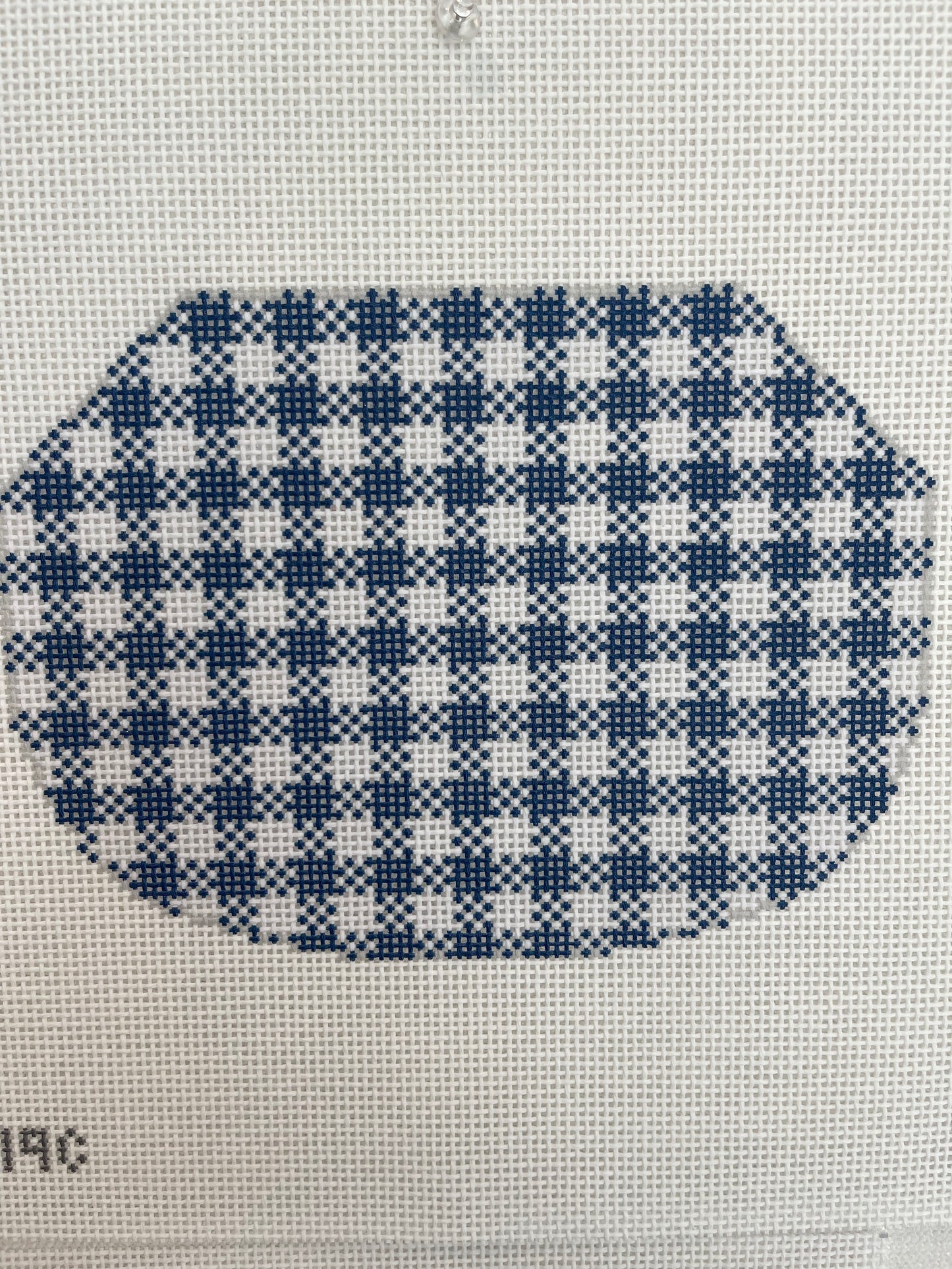Kiss Lock Canvas in Blue Gingham C-JS319C