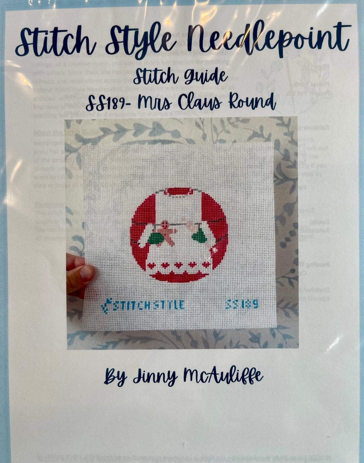 Mrs Claus Suit Canvas and Stitch Guide C-SS189