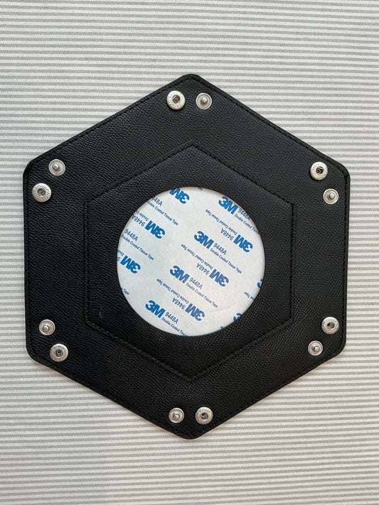 Self Finishing Leather Snap Tray A-TTSNT Black
